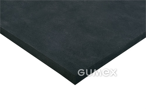 Mikroporézní deska EVA 200, tloušťka 2mm, 1900x1000mm, hustota 170-180kg/m3, nasákavost vody 4,3%, EVA-PE, -10°C/+70°C, černá